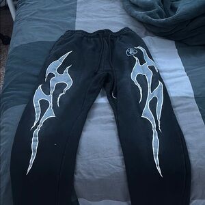 Men's Black Graphic Pants